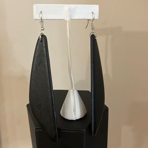 Black Wood Earrings